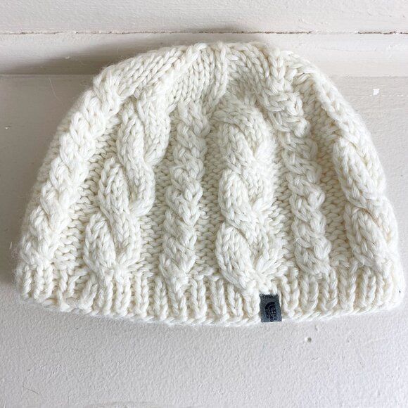 The North Face Other - The North Face Off White Knit Winter Hat One Size